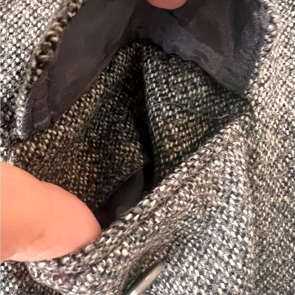 Ann Taylor Chevron Grey Wool Blend Mid Rise Trousers Womens Size 6 Fully Lined - Picture 6 of 15